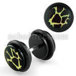 ilagr6 acrylic fake plug with snake skin pattern o rings