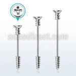 indsh36s surgical steel industrial barbell