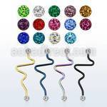 intefr5 anodized steel industrial heartbeat barbell w ferido balls