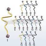 intefr5a anodized steel industrial heartbeat barbell w dotted balls