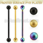 intfo4s anodized steel industrial barbell w frosted steel ball