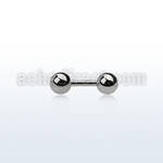 ipb4 316l steel fake plug with two 4mm ball shaped ends