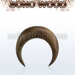 ipbw brown sono wood ear or septum pincher size 3mm 12mm