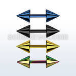 iptcn5 anodized surgical steel fake plug w two 5mm cone