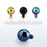 itb3 3mm anodized 316l steel dermal ball top for base plate