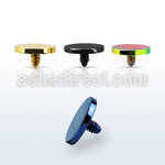 ite5 5mm anodized steel dermal disk top part for base plate
