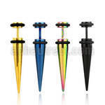 ittp anodized 316l steel fake taper with rubber o rings