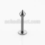 lbcnh3 surgical steel 1 2mm labret with 3mm spear cone