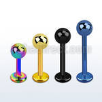 lbtb4s anodized surgical steel labret with a 4mm ball