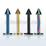 lbtcnm25 anodized 16g 316l steel monroe piercing with 2 5mm cone