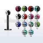 lbtfr3e anodized 16g 316l steel labret with 3mm 2 color ball