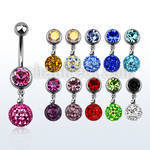 mcd626 316l steel belly banana w ferido crystal ball
