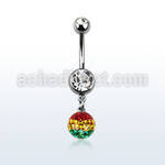 mcd626xr 316l banana with bezel 2 jewel ball rasta ferido ball