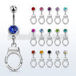 mcd765 steel belly banana w dangling dangling handcuff