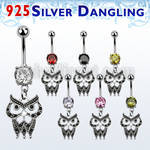 mcdvd21 steel belly banana w and a sterling silver owl dangling