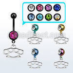 mdk376 pvd 316l steel belly banana w anodized ball knuckle