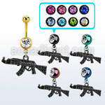mdk631k pvd 316l steel belly banana w dangling black ak47