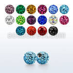 mfr3 3mm multi crystal ball with resin cover threading