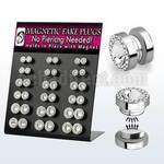 mgmpr16 board of magnetic fake plug w ferido swarovski crystal