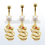mgo721 gold steel belly banana w opal  dragon w crystal eyes