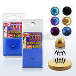 mgtb4 anodized steel half ball magna stud w magnet backing