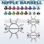 mjnp104 janet jackson nipple shield w 316l steel barbell w balls