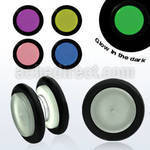 mpglr magnetic glow in the dark fake plug with rubber o rings