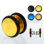 mptr anodized 316l steel magnetic fake plug with o rings