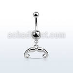 msd516 316l steel belly banana w dangling french mustache