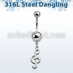 msd709 steel belly banana w plain steel balls w musical note
