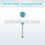 nbpge7 925 silver nose bone w turquoise