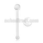 nbrt clear acrylic flexible nose bone retainer in 22g 0 6mm