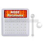 nbrtbx box of 22g 0 6mm flexi acrylic nose bone retainers