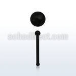 nbrtk black acrylic flexible nose bone retainer w ball top