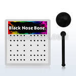 nbrtkbx box w 52 black acrylic flexible nose bone retainer