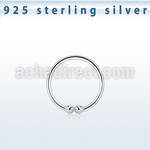 nc10 silver non piercing nose clip with diameter of 10mm