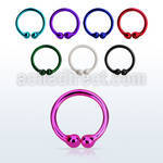 nc8p color silver non piercing nose clip with diameter of 8mm