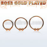 ncrs 925 silver fake nose clip w real 18k rose gold plating