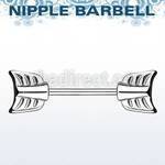 npsh7 136l steel nipple barbell with casted steel arrow ends