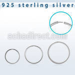 nr31 sterling silver seamless nose hoop w diameter 8 12mm
