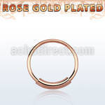 ns01rs rose gold silver endless nose hoop w diameter of 8mm