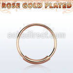 ns02rs rose gold silver endless nose hoop w diameter of 10mm