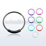 ns03bl color plated silver endless nose hoop with diameter 12mm