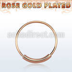 ns03rs rose gold silver endless nose hoop w diameter of 12mm