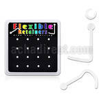 nscrtx16 box w clear bio flex nose screw retainers w 2mm ball top