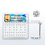 nswz2xc box w 316l steel nose screws, 20g w prong set 2mm cz