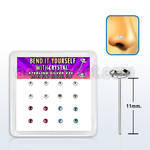 nyfbs16m box silver bend it nose stud w round extra flat crystal