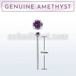 nypge1 925 silver bend it yourself nose stud w a amethyst 