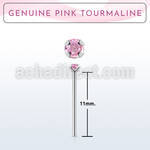 nypge3 925 silver bend it yourself nose stud w tourmaline 