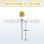 nypge6 925 silver bend it yourself nose stud w a citrine 